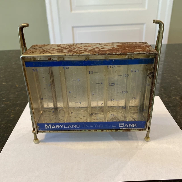 Vintage Maryland National Bank Coin slot Bank