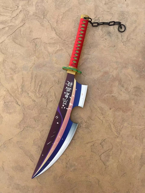 31 INCH DEMON Slayer Metal Sword Tengen Uzui Samurai Sword Katana