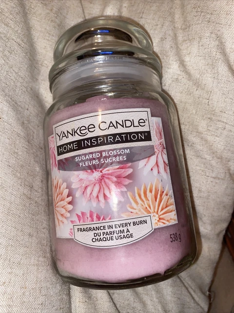 YANKEE CANDLE PINK sugared blossom large jar 538 g new 15.00