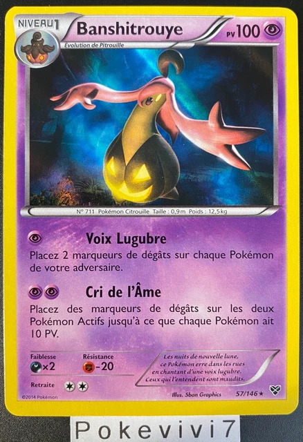 Carte Pokemon BANSHITROUYE 57/146 Holo XY de Base FR
