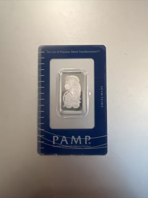 20 gram platinum Bar. PAMP Suisse