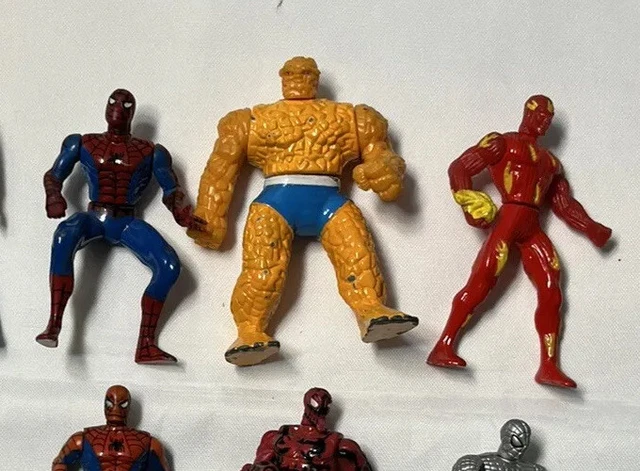 Toy Biz HEAVY METAL HEROES Lot 15 Figures MARVEL X-MEN Avengers Die Cast 3
