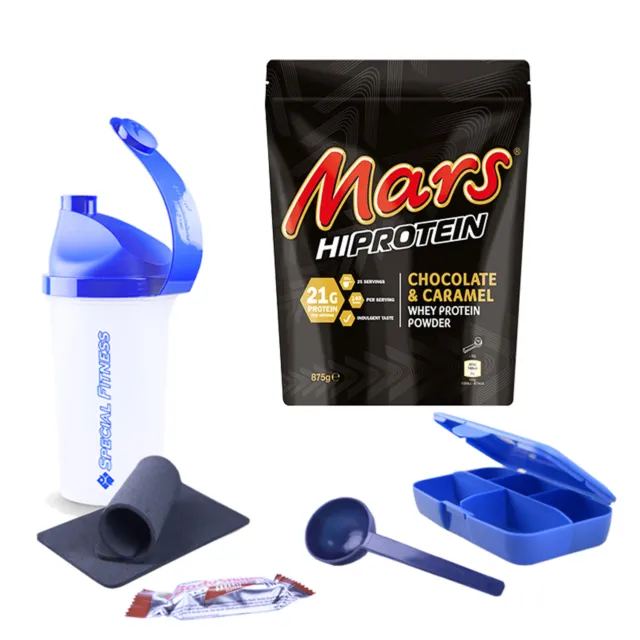 34,17€/kg Mars Hi Protein Powder Eiweiß Fitness Pulver  875g + BONUS