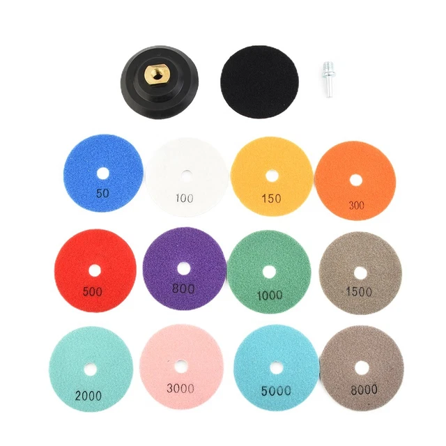 Diamond Polishing Pads 4inch Wet Dry Granite Concrete Marble Glass Stone Sanding