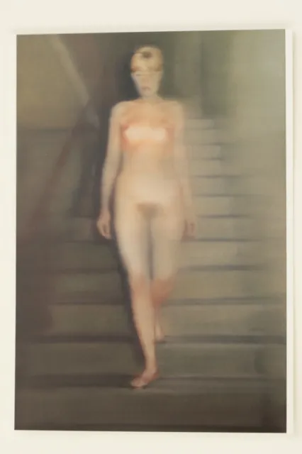 GERHARD RICHTER: "Ema-Akt auf einer Treppe"  Kunst-Postkarte / auch mit Rahmen