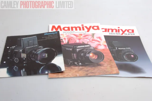 Mamiya M645 RB67 RZ67 Sales Brochures. Graded: EXC+ [#8512]