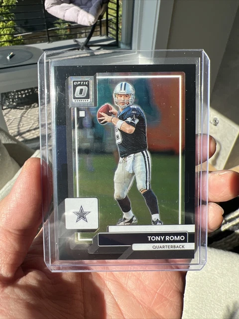 2022-23 Donruss Optic Tony Romo Black Pandora Prizm /25 SSP Cowboys #57