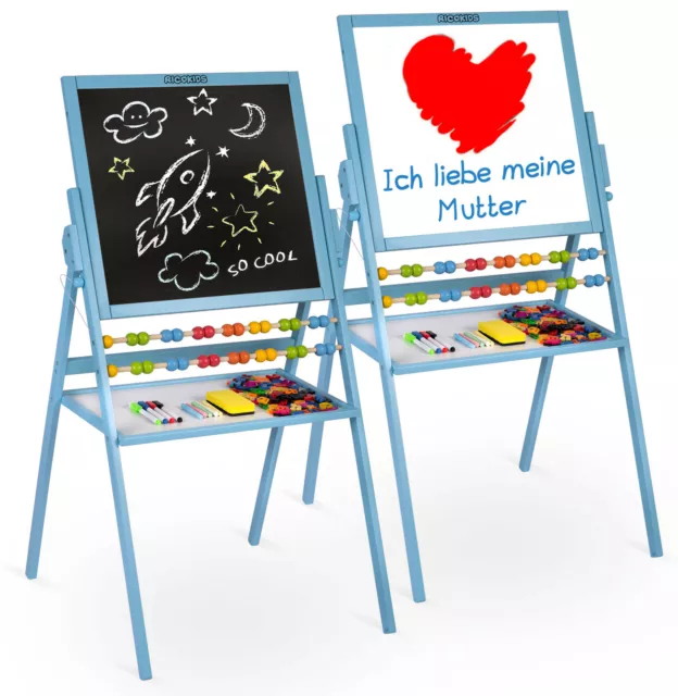 2in1 Kreidetafel Kindertafel Maltafel Spieltafel Standtafel Schreibtafe Ricokids 2