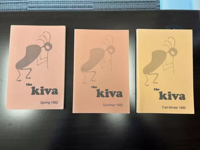 "The Kiva" Journals of Indian Culture & History - 3 Issues from 1982