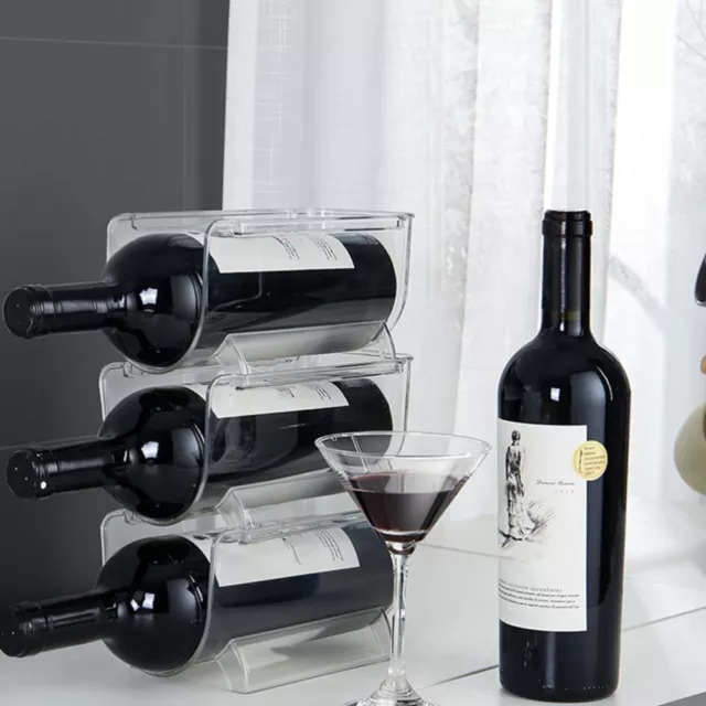 Convenient Wine Bottle Storage Solution for Kitchen Countertops and Bars.