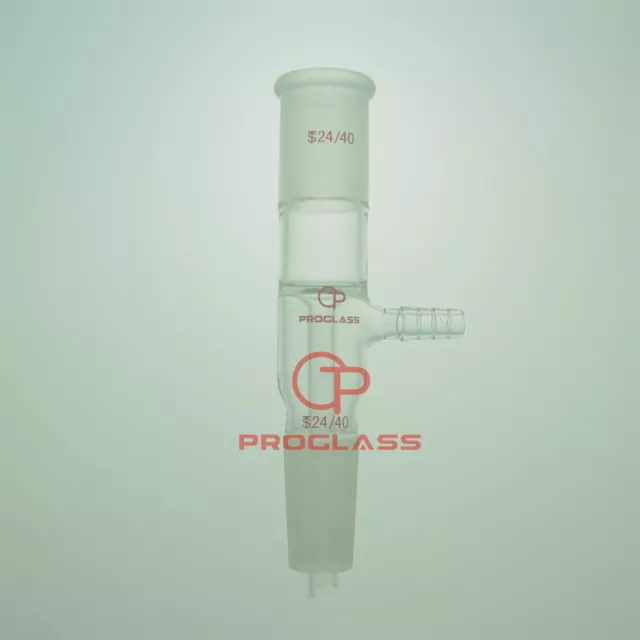 Proglass Glass Inlet adapter with 24/40 Glass Joint and 10 mm Hose