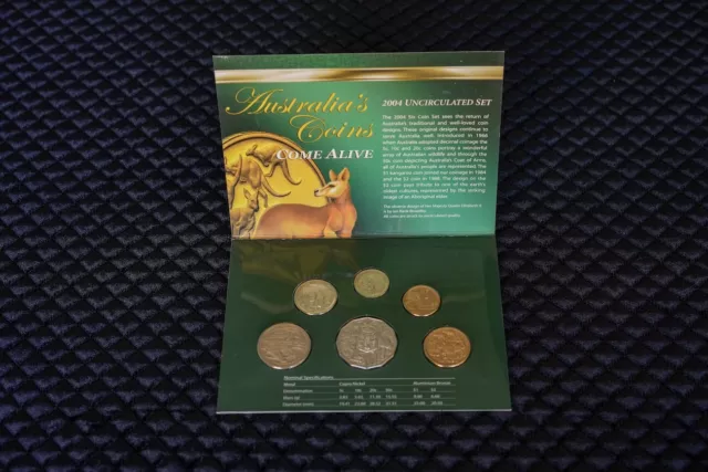 2004 Australia Mint Set - Royal Australian Mint - 6 Coin Set - OGP Uncirculated