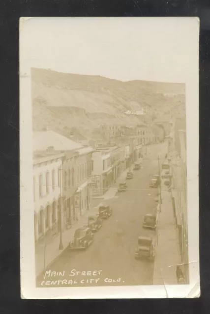 Rppc Central City Colorado Downtown Main Street Real Photo Postcard