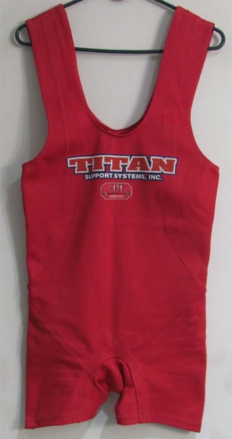 Titan Custom Centurion Squat Suit 30 Red R/S (Regular Stance) Only Used Once!