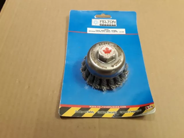 Wire Wheel Felton Knot Cup Grinding Wheel 2 3/4" Abrasive Brush Grinder Wheel