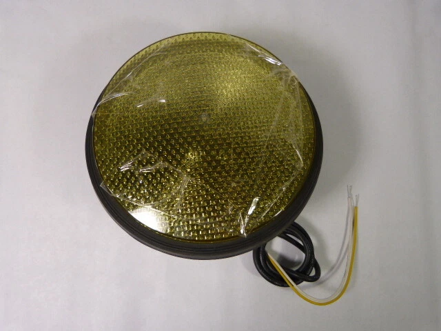 eoi TRV-Y08SG-D1T Circular Incandescent Traffic Signal Yellow ! NEW NO PKG !