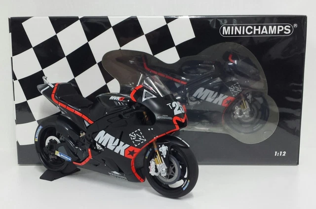Modèle Die Cast Moto Gp Échelle 1:12 MINICHAMPS Vinales Yamaha M1 Valencia 2016