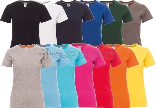 T-Shirt Maglietta Manica Corta Payper Sunrise Lady Cotone Donna