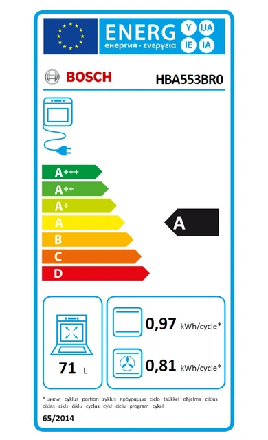 Bosch Four intégrable 71l 60cm a ecoclean inox 2