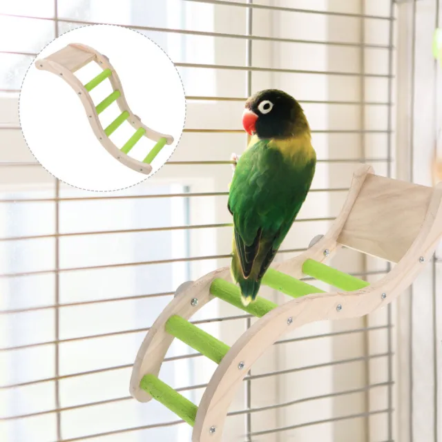 Schleifklauen-Vogelleiter Zubehör Für Papageienkäfige Holzleiter Wellensittich