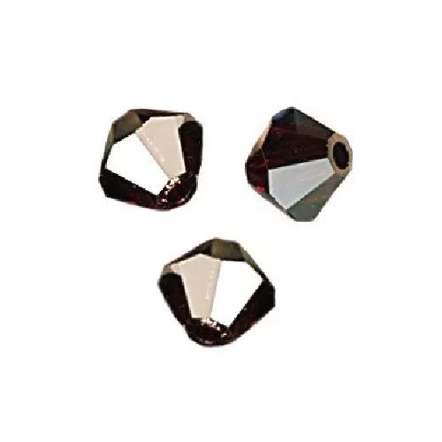 20 Perles Toupies 4mm Cristal Swarovski - GARNET SATIN
