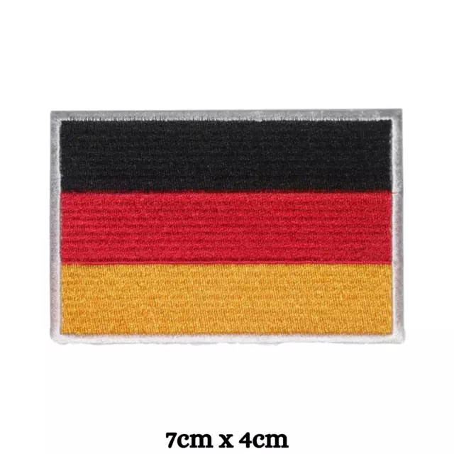 Germany Flag Embroidered Iron / Sew On Patch Deutschland German Shirt Bag Badge