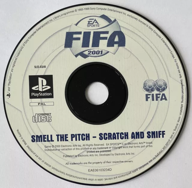 FIFA 2001 PAL Sony Playstation 1 PS1 Football Game Disc Only Tested FREE POST