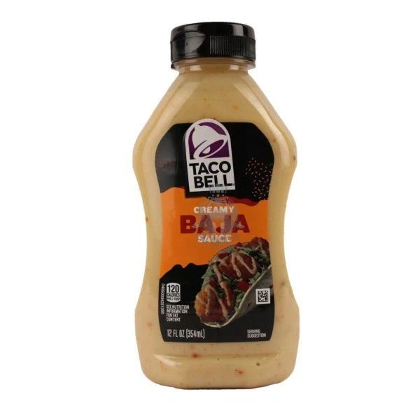 Salsa Baja cremosa Taco Bell 354 ml - MHD: 30.8.23