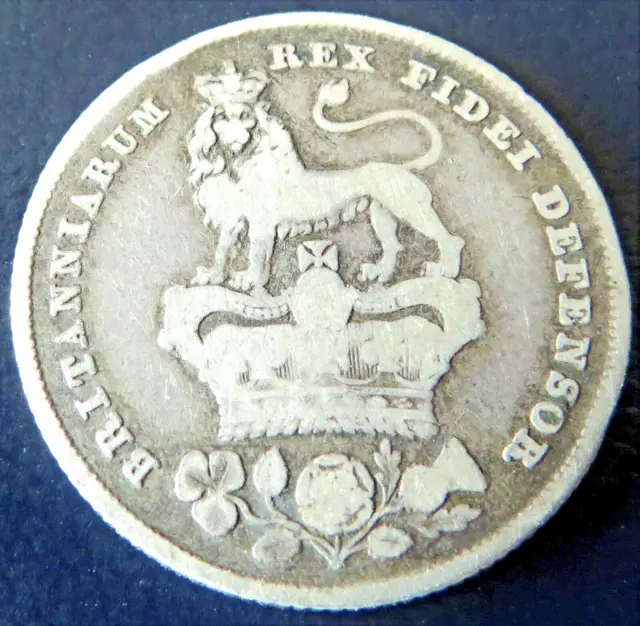 British Coin - George IV -  Silver Shilling - 1826 - Metal 0.925 Sterling Silver