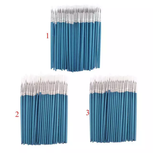 Paquet de 100 pinceaux de peinture micro extra fins Pro Art Craft Brushes Set