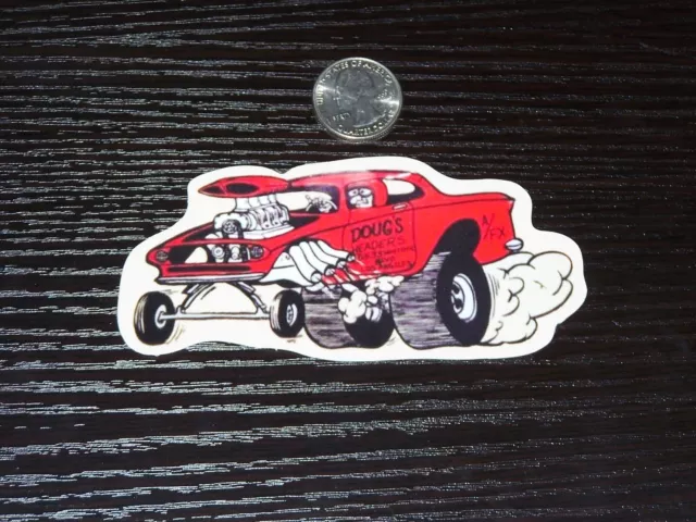 Doug's Headers - Sticker  NHRA  Drag Racing   Hot Rod  Custom  NASCAR
