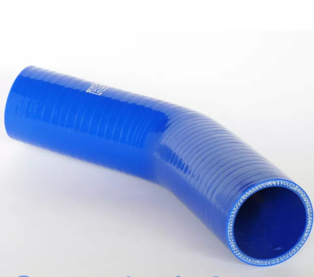 45 Gradi, Silikonbogen Id 19mm Tubo IN Silicone Arco Llk Turbo Tubo - Blu