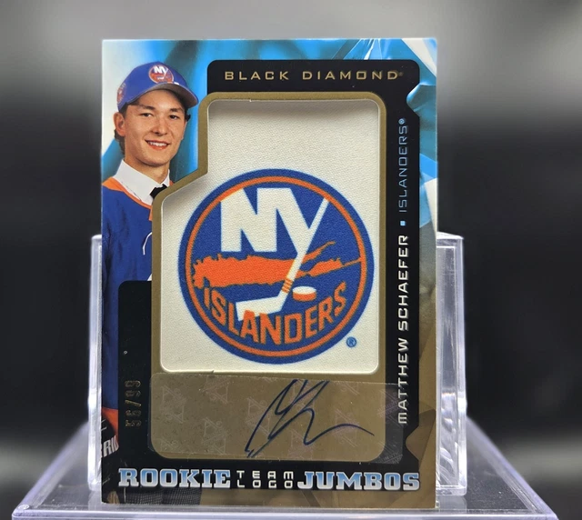 2025-26 BLACK DIAMOND MATTHEW SCHAEFFER Rookie Team Logo Jumbos Auto ...