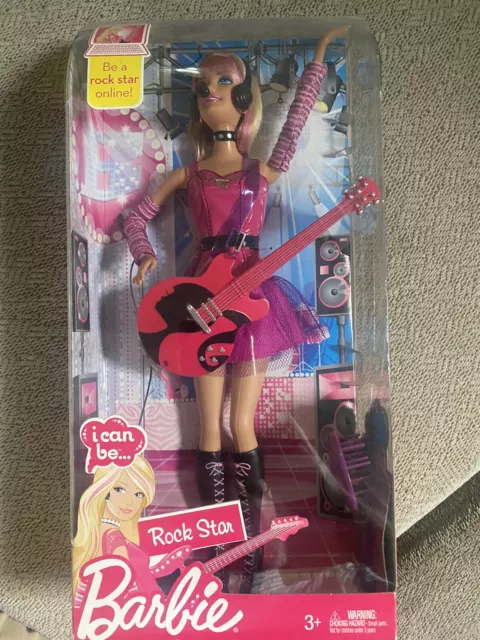 BARBIE I CAN Be... Rock Star Doll 2009 Mattel R4229 New in box $50.00 ...