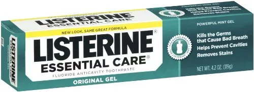 LISTERINE Essential Care Toothpaste Original MINT Gel - 4.2 oz (2 pack)