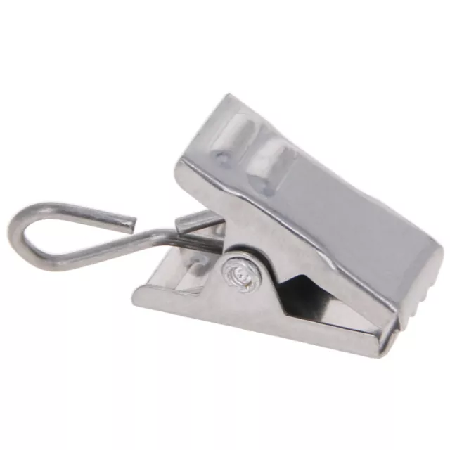 Curtain Clips Strong Metal Pole Rod Hooks with Clips 9.6x14mm