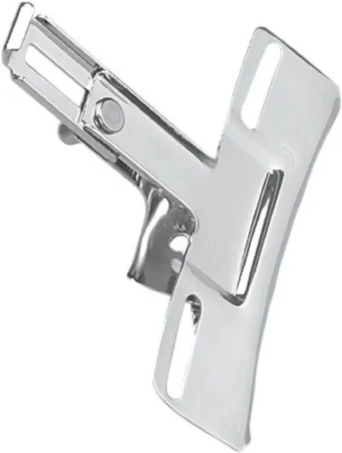 DS-193810 Chrome Replacement License Plate Bracket for Harley Davidson