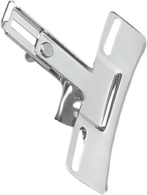 DS-193810 Chrome Replacement License Plate Bracket for Harley Davidson