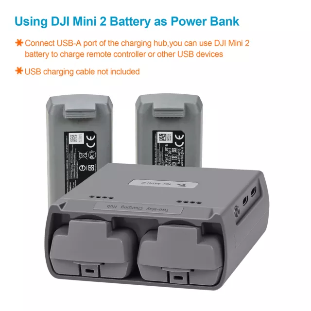 Two Way Charging Hub Battery Charger for DJI Mavic Mini 2/Mini SE Drone