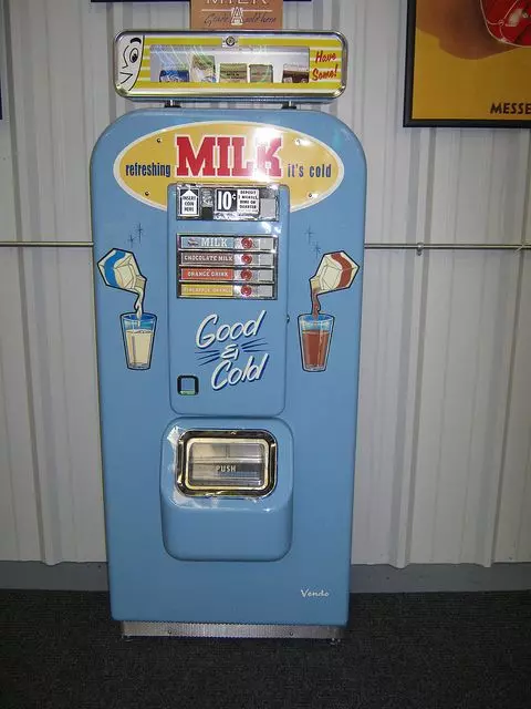 Antique Vendo Milk Machine Photo 2199b Oddleys Strange & Bizarre