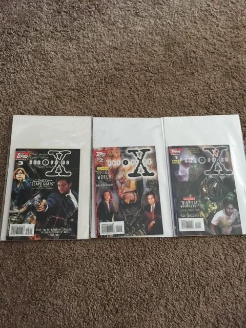 THE X-FILES #1, 2, 3 #1-3 TOPPS Comics 1995 Mini Collectors Item Issues Lot NM