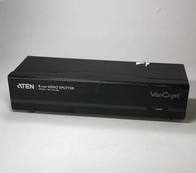 ATEN VS138A 8-Port VGA Video Splitter come with AC adapter power