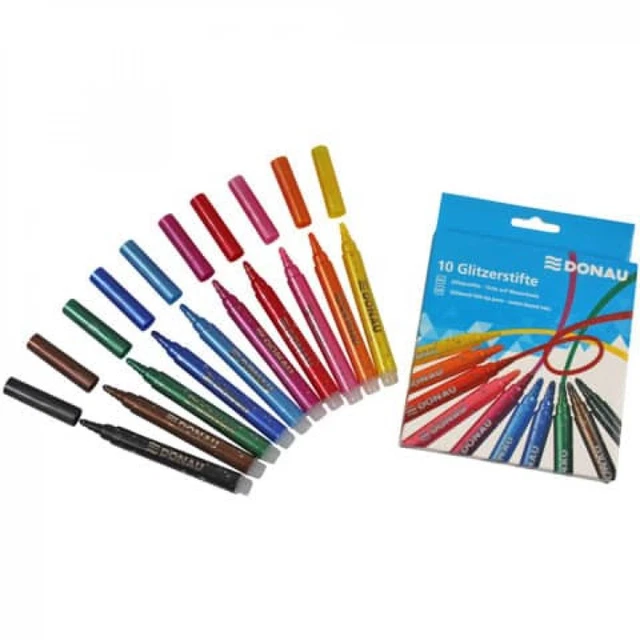 Faserschreiber Glitter 10er Kartonetui Donau 5160000-99 (9004546468844)