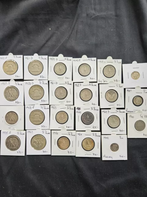 Bulk lot. American Silver Coins