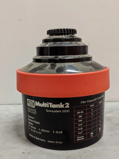 JoboDrum MultiTank 2 2500 Serries 2523 Film Processing Tank + Spindle and Cog