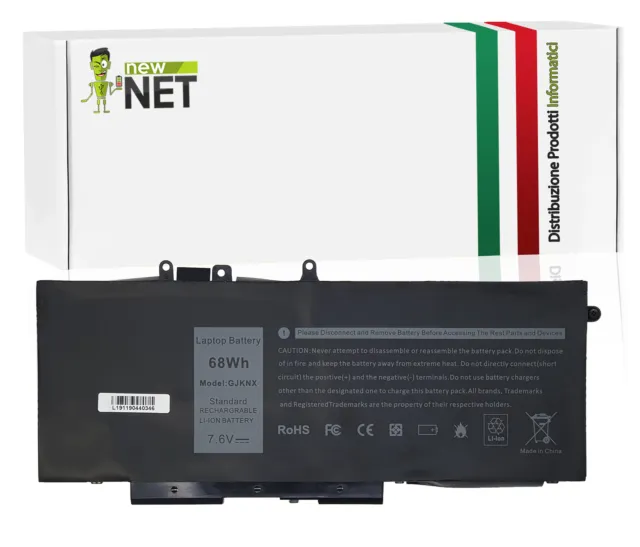 Batteria da 9100mAh compatibile con Dell Latitude 15 5591 14 5491 5280 5290