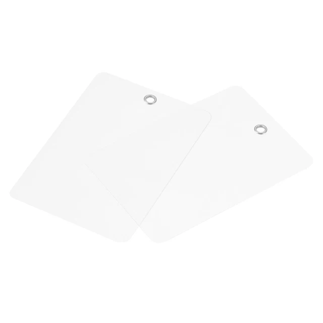 Confezione da 50 fili impermeabili etichette di spedizione plastica 3,12x4,68 pollici, opache chiare