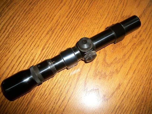 Vintage Weaver V4.5-A Rifle Scope Mounts Variable German Post Reticle Vintage Weaver V4.5-A Rifle Scope Mounts Variable German Post Reticle