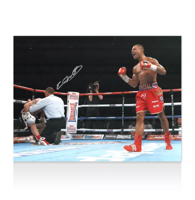 Gerahmtes Kell Brook signiertes Foto - vs Kevin Bizier Autogramm 2