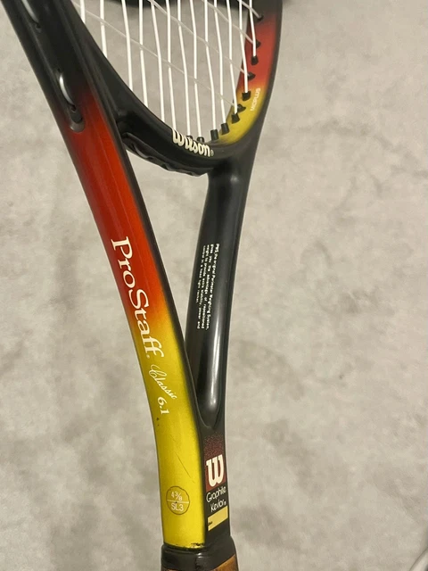 WILSON PRO STAFF Classic 6.1 Tennis Racket 95sq Inch 16x18. Grip size 3 ...